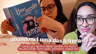 VLOG // Lendo os livros que escolhi pelo primeiro capítulo (e abandonando um deles)