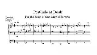 Postlude at Dusk || Original composition for organ