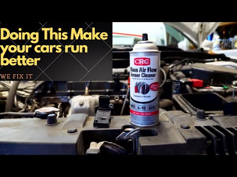 How to clean mass air flow sensor on Honda accord