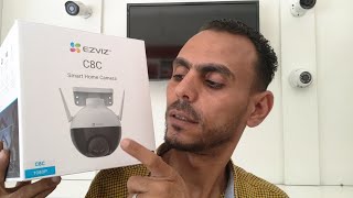 طريقة تثبيت وتركيب كاميرا الواي فاي كاميرات مراقبة مختلفة تماما ezviz camera ptz wifi