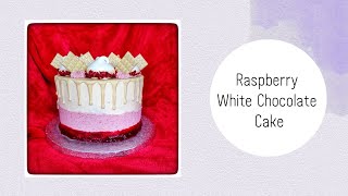 Time-lapse decorating Raspberry White Choc Cake!