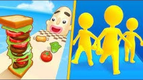 Count Master Run Vs Sandwich Runner Gameplay Speedrun Walkthrough 4K 💜🟠