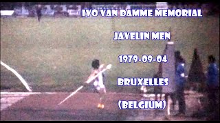 Ivo Van Damme Memorial 1979-09-04 Javelin Men Bruxelles Belgium