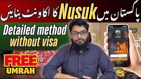 How to Create Nusuk Account in Pakistan Without Visa | Full Guide 2025