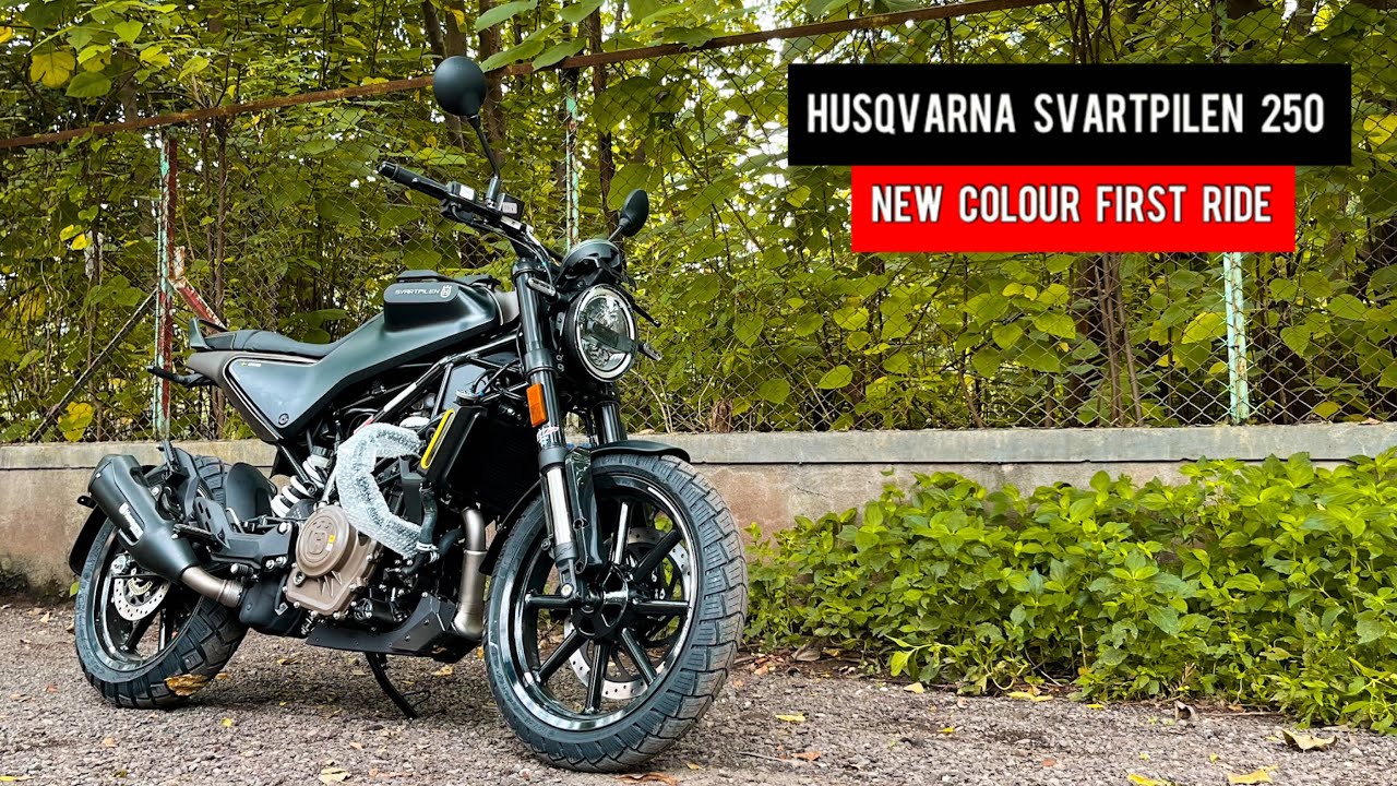 2023 Husqvarna Svartpilen 250 New Colour First Ride Review - best looking  Scrambler? 