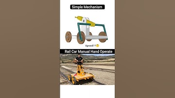 Rail Car Manual Hand Operate #3ddesign #automobile #caddesign #engineering #mechanism #solidworks