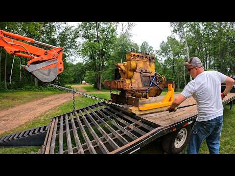 Caterpillar RD-6 Parts Engines - How to Unload Something When You Can't Lift It...