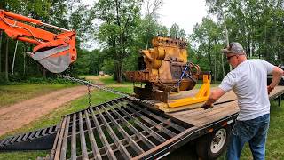 Caterpillar RD-6 Parts Engines - How to Unload Something When You Can't Lift It...