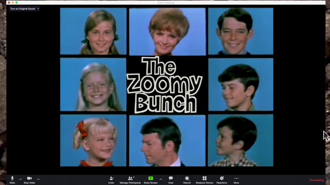 All of them had blue backgrounds. The Brady Bunch Zoom Call Edition - YouTube