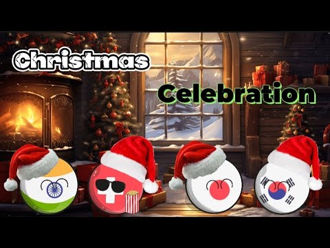 Countries Celebrating Christmas ✨️🎄🎊🎁🎅 [Funny and interesting] #countryballs #christmas #india