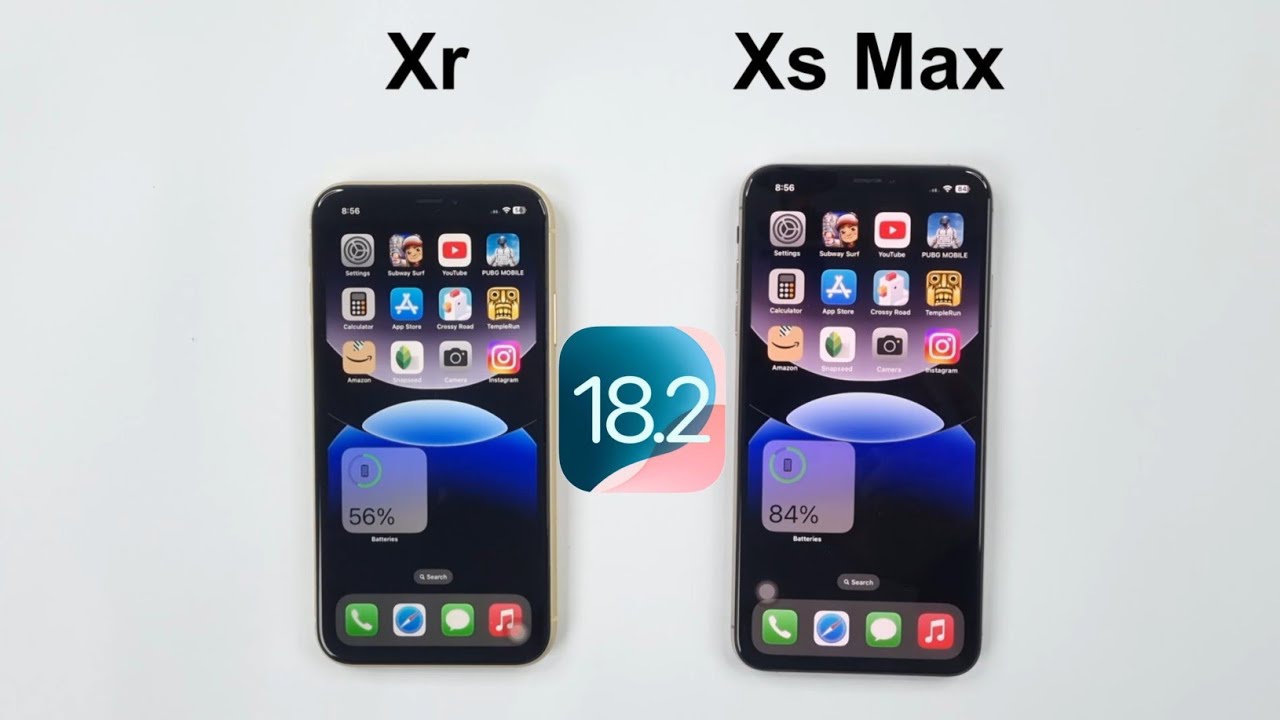 iOS 18.2 - iPhone XR vs iPhone XS Max Speed Test - YouTube