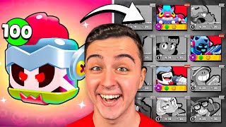 ABRO 100 CAJAS de DAMIAN en CUENTA SIN SKINS 😱🔥 Brawl Stars