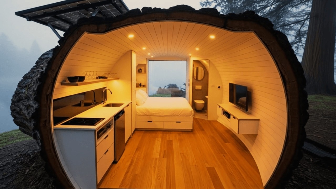 Building a Tiny Hotel in a Giant Tree (ASMR)