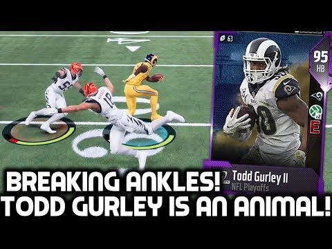 PLAYOFF TODD GURLEY BREAKS PLAYERS ANKLES! Madden 18 Ultimate Team