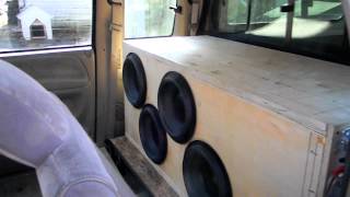 96 Ram 4-Rival 12's A12.22 running off a massive DB8000 amp