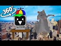 Sprunki x RAT DANCE - City in 360° Video | VR / 8K | ( Rat dance meme )