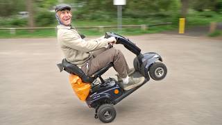 INSANELY POWERFUL MODIFIED MOBILITY SCOOTER PRANKS THE PUBLIC!