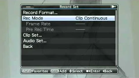 JVC GY-HM790E - Set continuous clip recording