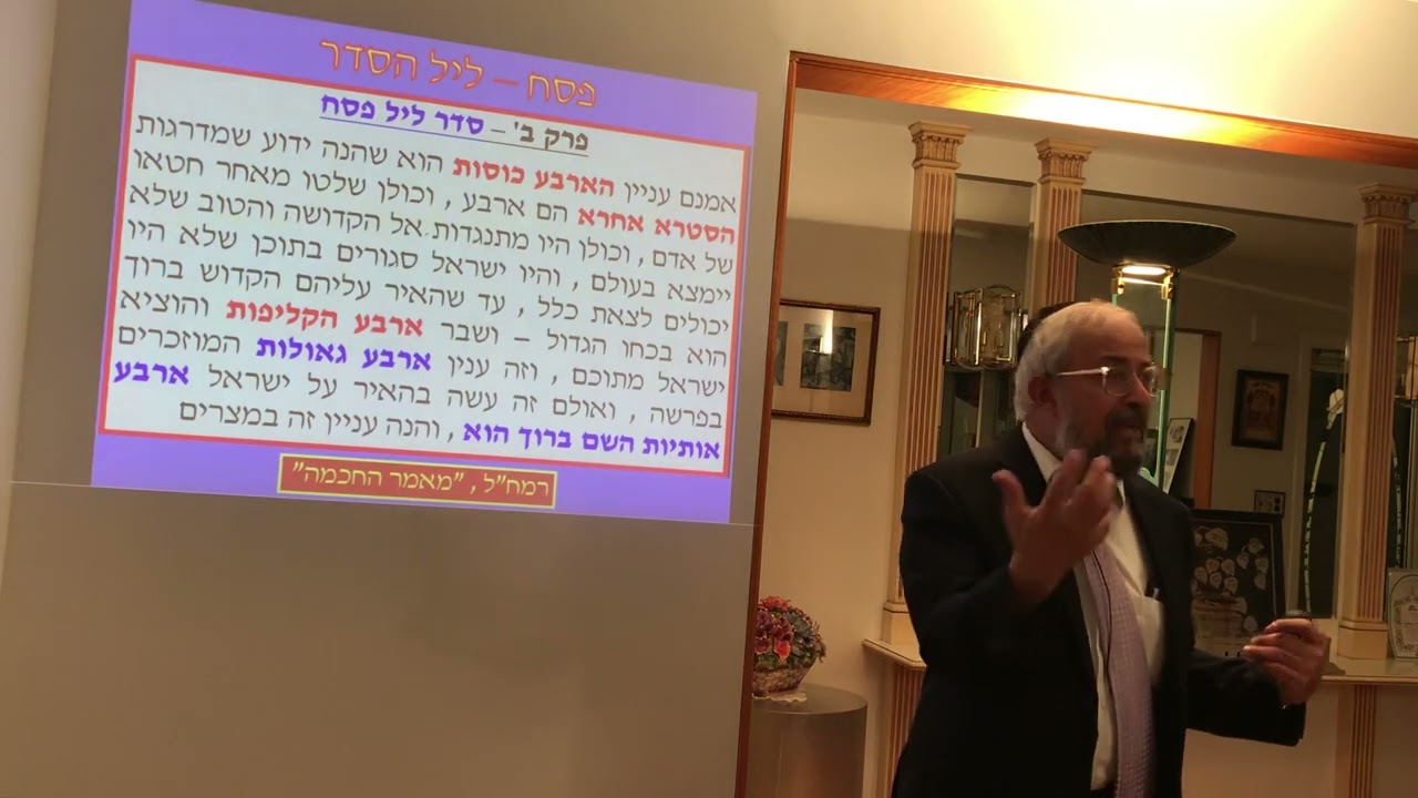 פסח - עניין ארבעת הכוסות בליל הסדר על פי תורת הנסתר - הרב ינון קלזאן