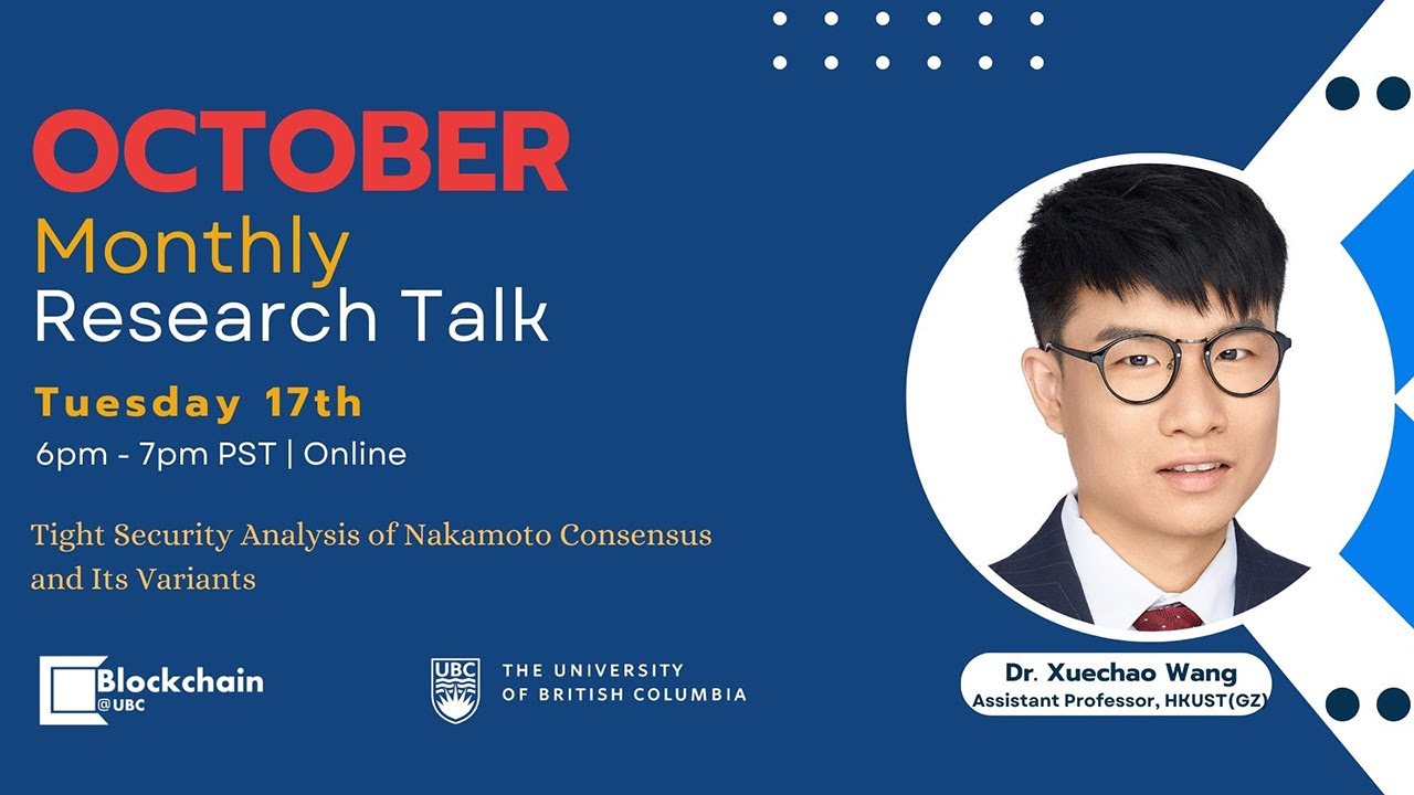 October 2023 Research Talk - Dr. Xuechao Wang - YouTube