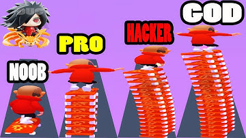 NOOB vs PRO vs HACKER vs GOD in Doggface: Skate and Stack