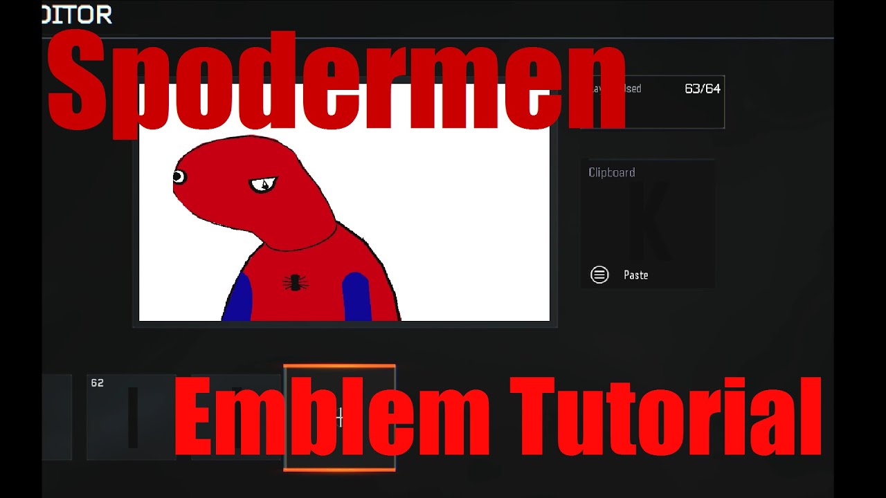 Spodermen BO3 Emblem Tutorial