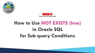 How to Use NOT - EXISTS in Oracle SQL for Subquery Conditions