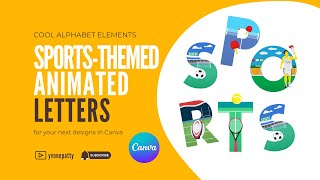 Canva Tutorial-Sports Themed Animated Alphabet Letters In Canva screenshot 5