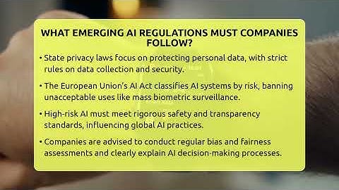 What Emerging AI Regulations Must Companies Follow? - Talking Tech Trends