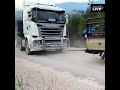 Power of a Land Cruiser, pulling Scania 18 wheeler truck!!