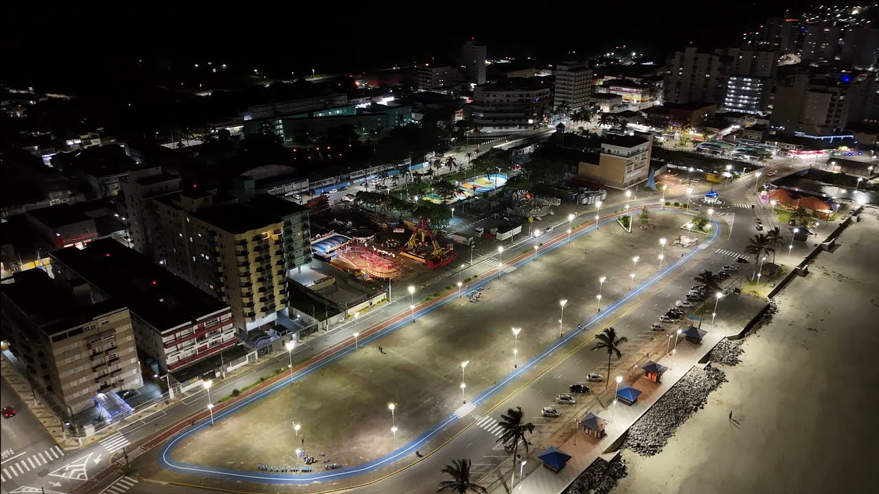 Orla de Mongaguá litoral sul agora com mais modernidade com a chegada dos patinetes 04/12/25🙏🏻🏖️❤️😘⛅