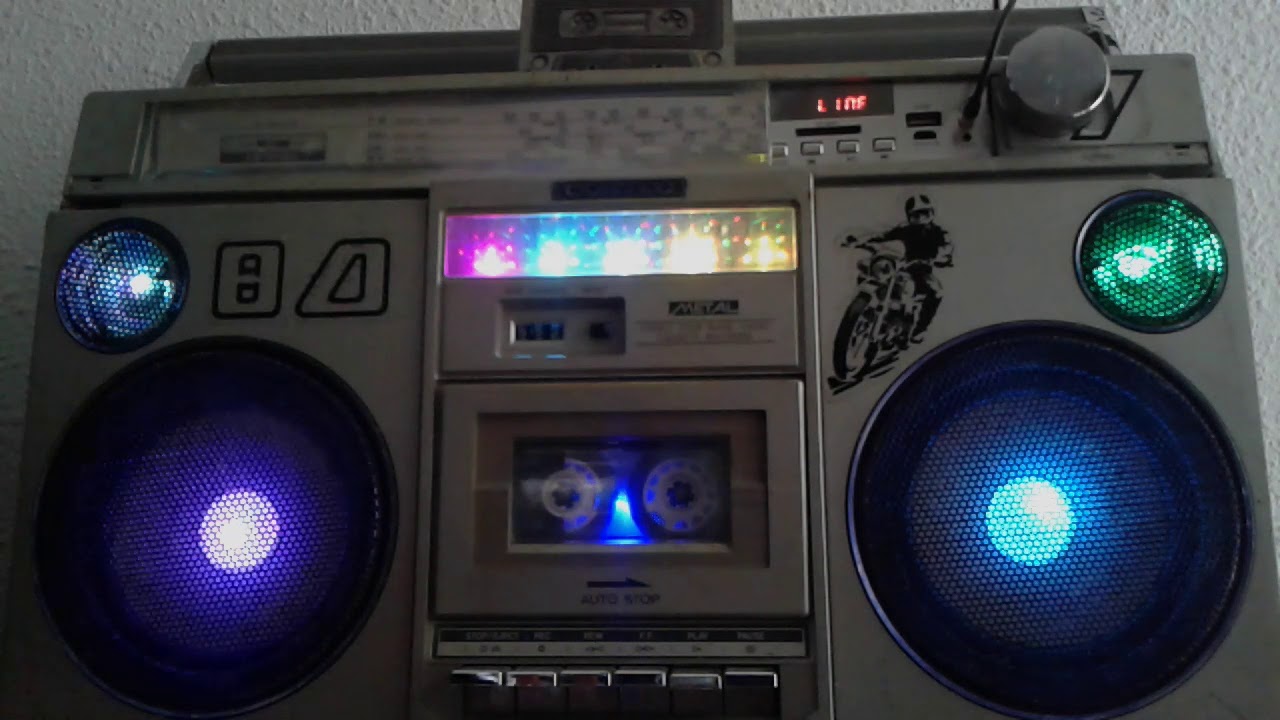 boombox with lights