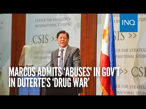 Bongbong Marcos admits ‘abuses by certain elements in gov’t’ in Duterte’s ‘drug war’ | #INQToday