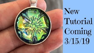 Next Tutorial 3/15/19! Holo Boho Flower Pendant