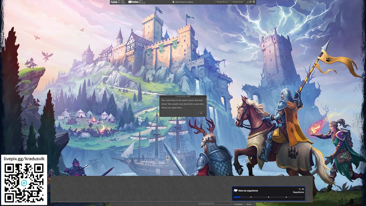 Tibia Global | RP 300+ Ao Vivo – Hunt, Boss e Resenha