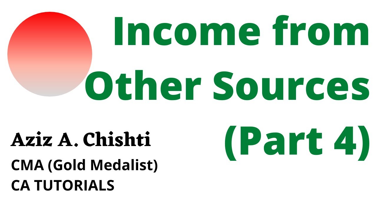 Income From Other Sources Part 4 YouTube