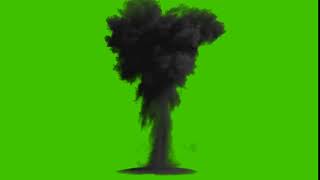 A Nuclear Explosion With Thick Black Smoke, An Explosion Of Fire And Fuel.