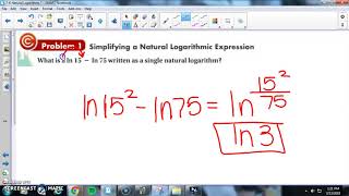 7 6 Natural Logarithms