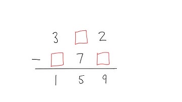 Missing Numbers - Difficult Subtraction