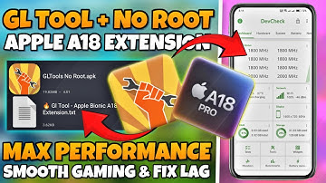 GLTools Apple A18 Pro Script | Unlock Your Device Performance +120FPS - Without Root