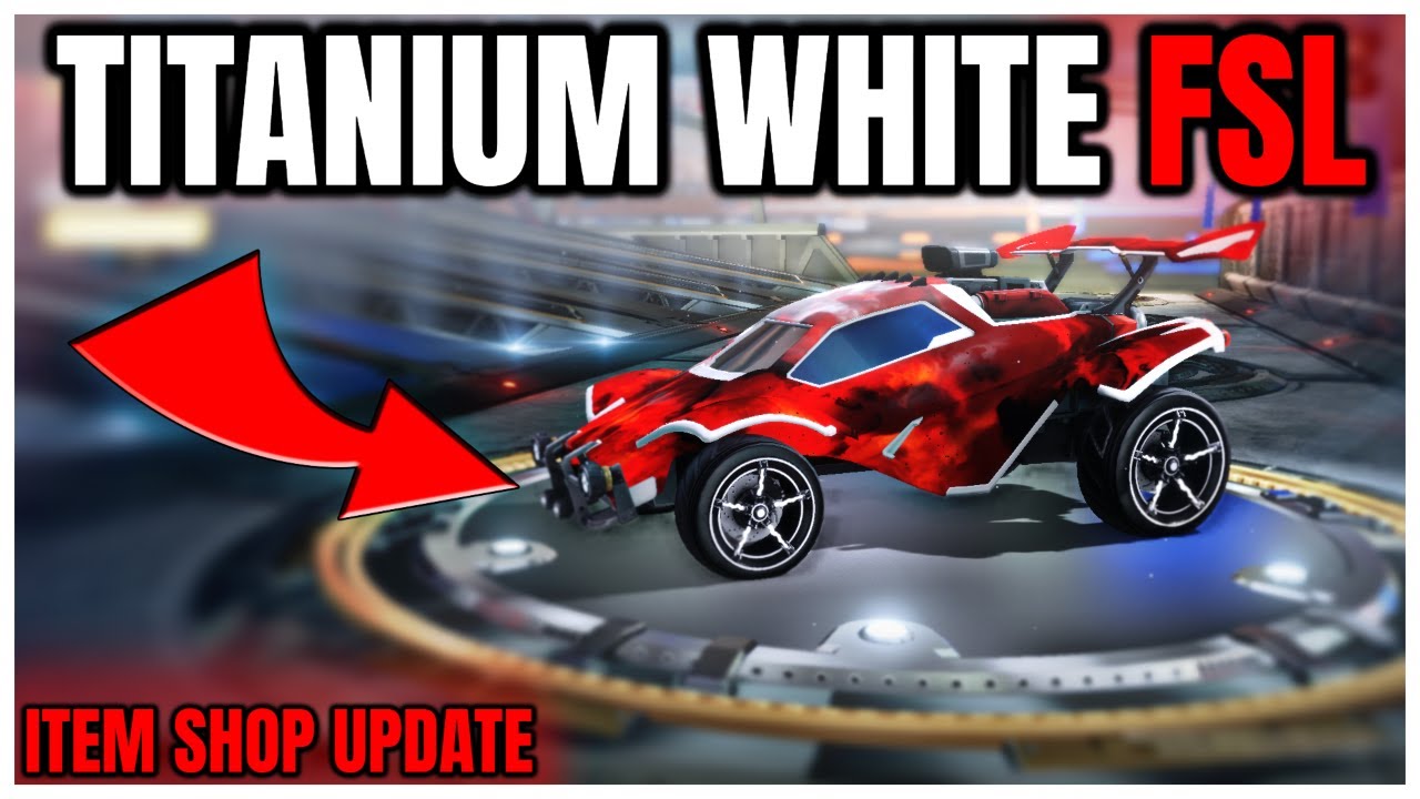 ROCKET LEAGUE ITEM SHOP - *TITANIUM WHITE* Fsl Import Wheels - 29.9.23