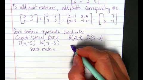 Transformation Matrices