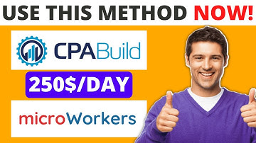 CPABUILD & CPAGRIP BEST METHOD / CPABUILD + Microworkers METHOD 2022!
