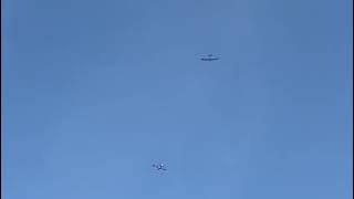 Spirit 100 glider being aerotowed by 46 size plane