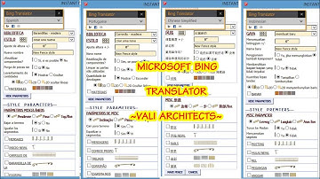 How to use Language Translate on Vali Architect