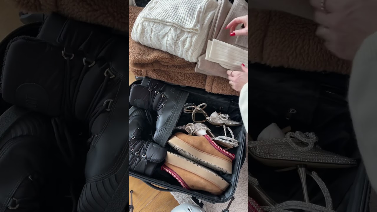 St Moritz winter ski trip! Only 24 hours, 4 outfits. Pack with me! ✨⛷️