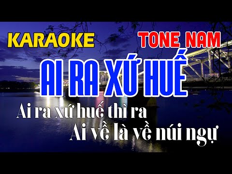 Liên Khúc KARAOKE TRỮ TÌNH Tone Nam Beat Hay Dễ Hát - Karaoke AI RA XỨ HUẾ
