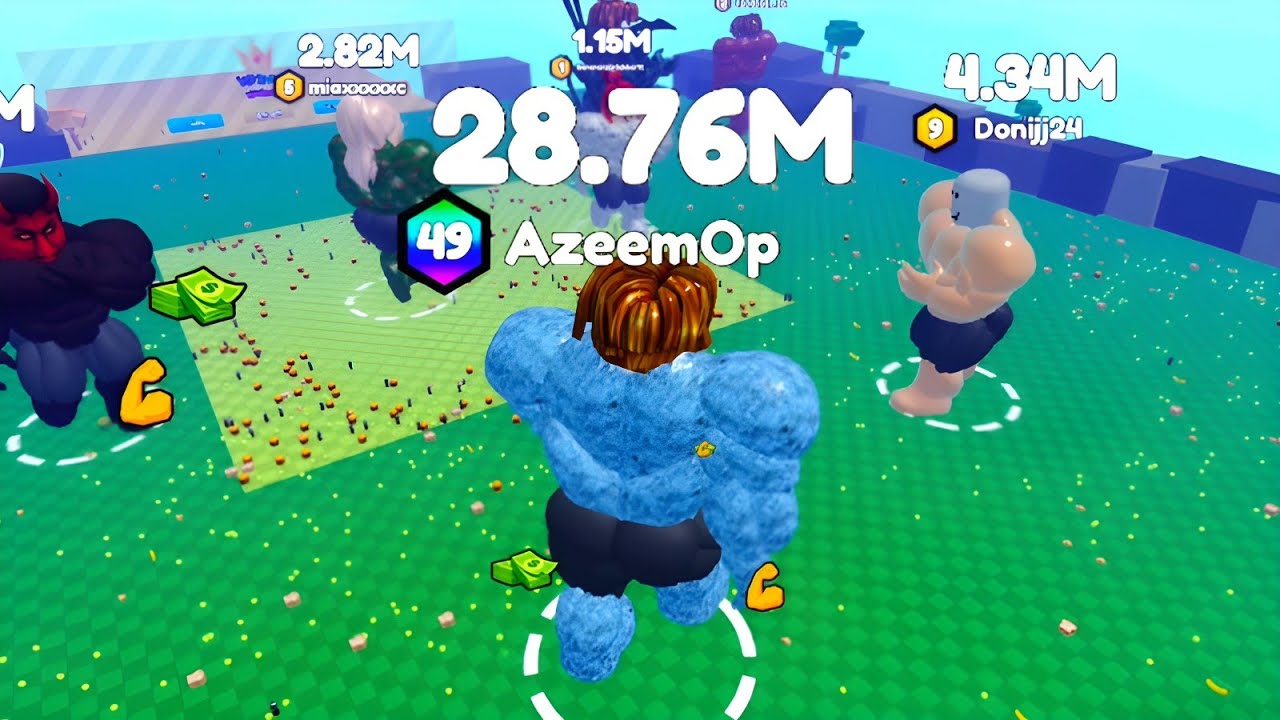 Eat Pizza to Grow GIGACHAD - Becoming GIGACHAD with 54.34M Points in Roblox