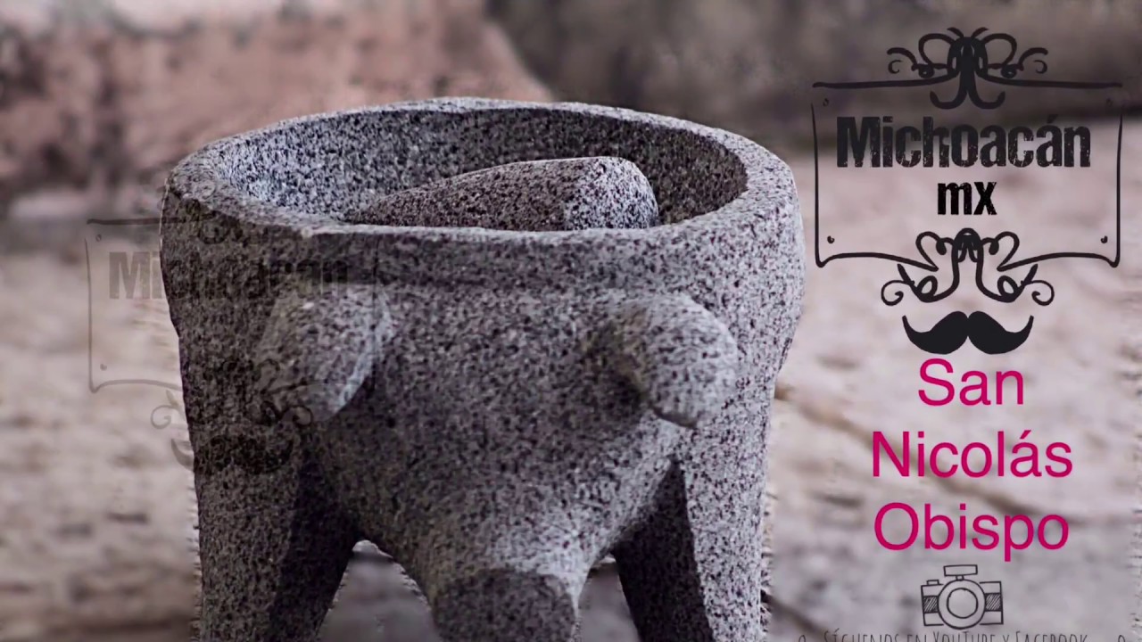 Una Rica Salsa En Molcajete de San Nicolás Obispo, Michoacán - YouTube