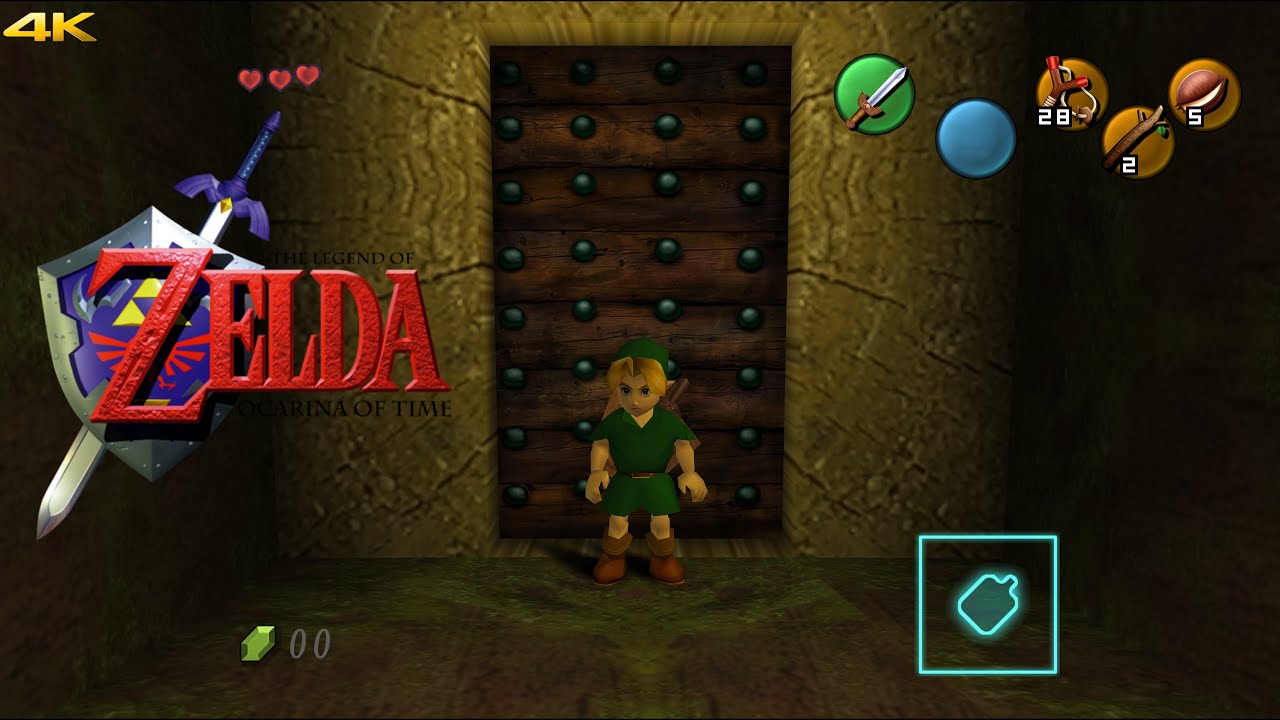 Ocarina of time looking fantastic at 720p on the 58”. Playing on the Wii  using Nintendont GameCube emulator with an upscale. : r/zelda